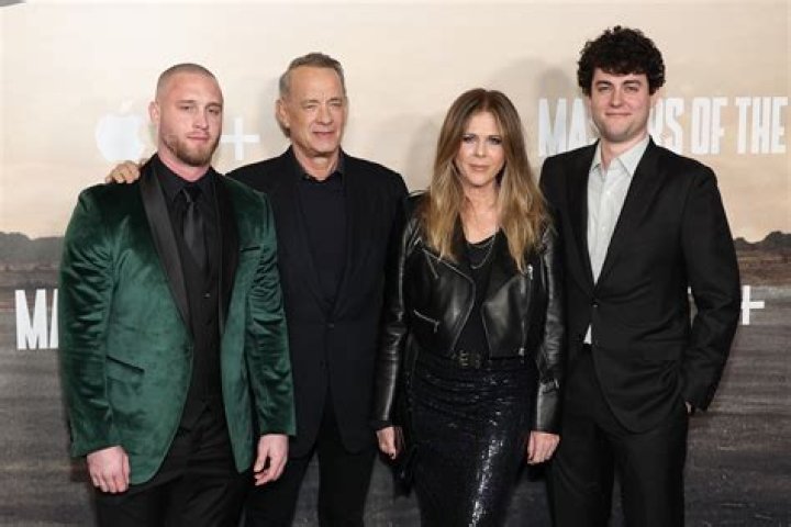 Tom Hanks & Rita Wilson Make Rare Appearance with Their 2 Grown-Up Handsome Sons in Elegant Outfits