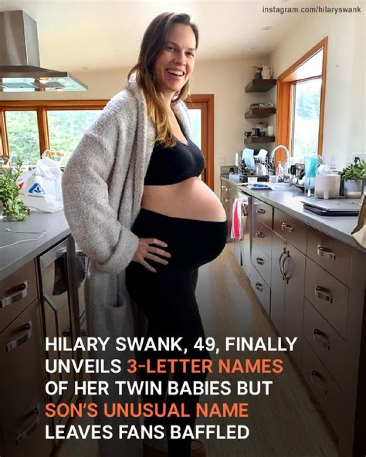 Hilary Swank Finally Unveils ‘Sweet’ Names of Her Twin Babies & Son’s Name Sparks Discussion