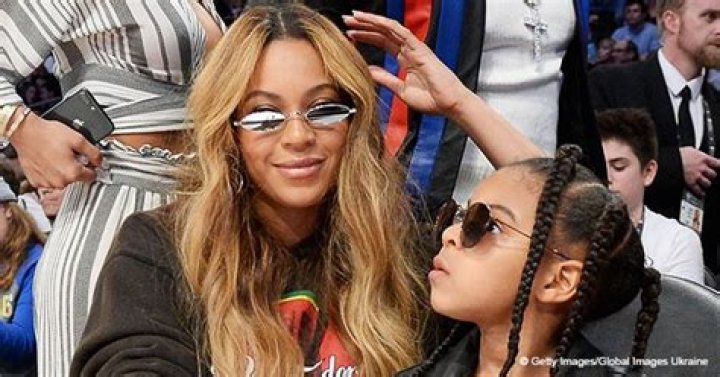 Blue Ivy stylishly matches mom Beyoncé in pink sweatshirt & stylish cat-eye shades at recent event