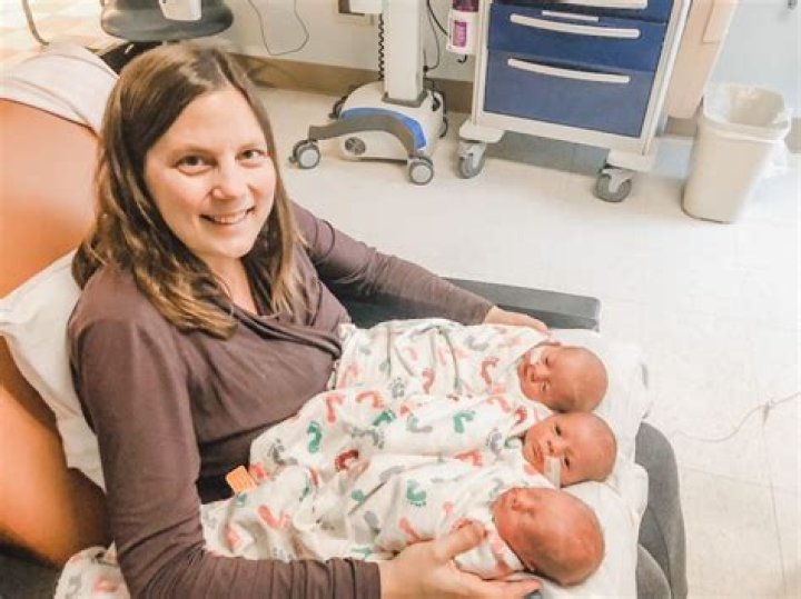 Mother of twins gave birth to triplets
